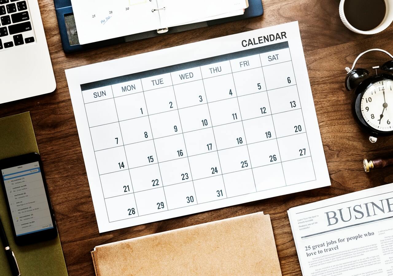 editorial calendar 2019