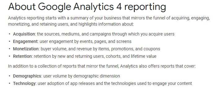 Google Analytics 4 Reporting