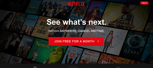 web design netflix